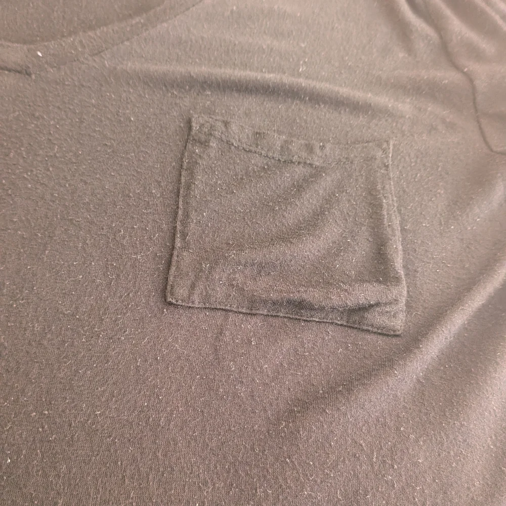 Essentials Charcoal V-Neck Short Sleeve Tee - Picture 3 of 4